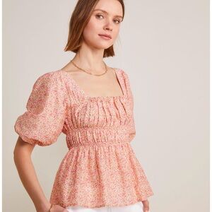 Vineyard Vines Classic Summer Puffer Sleeve Top
